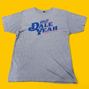 Dale Brisby Well Dale Yeah T-Shirt Gray Rodeo Western Graphic Tee Size Large